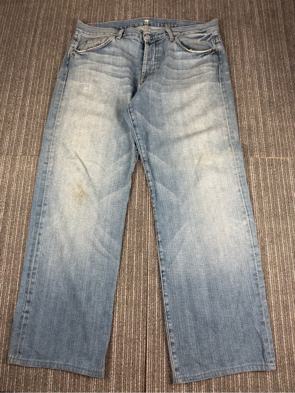 7 For All Mankind Light Wash Relaxed Fit Jeans